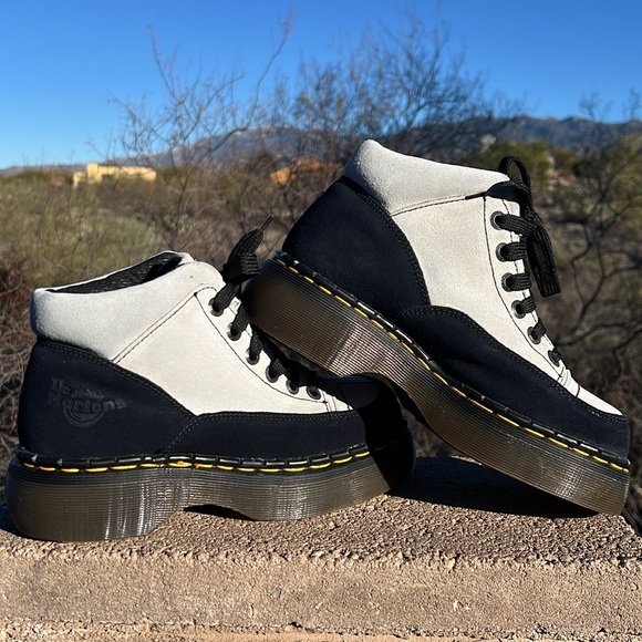 🏴󠁧󠁢󠁥󠁮󠁧󠁿 New Dr. Martens MIE 8347 Chunky Suede Platform Ankle Boots UK 5 - Picture 1 of 17